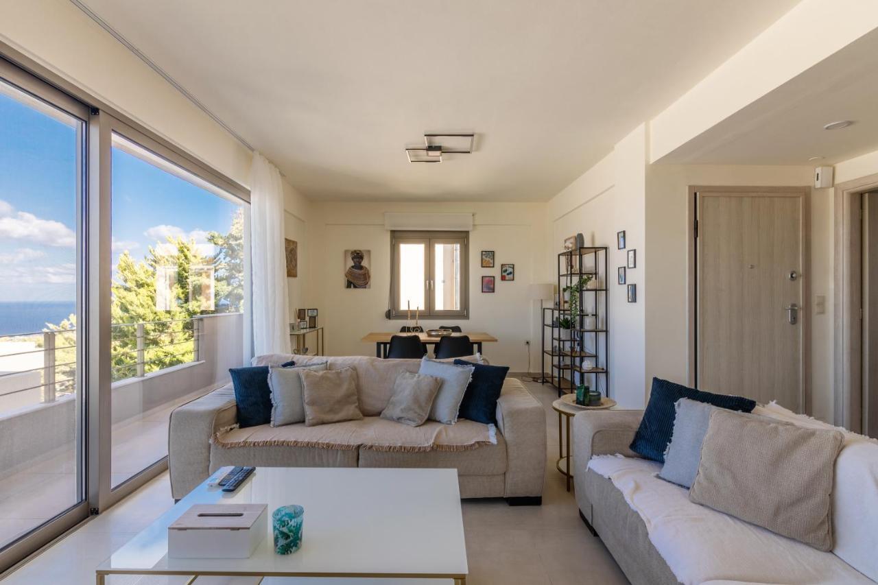 3 Bedroom Villa With Stunning Sea View & Private Parking Elia  Exterior photo